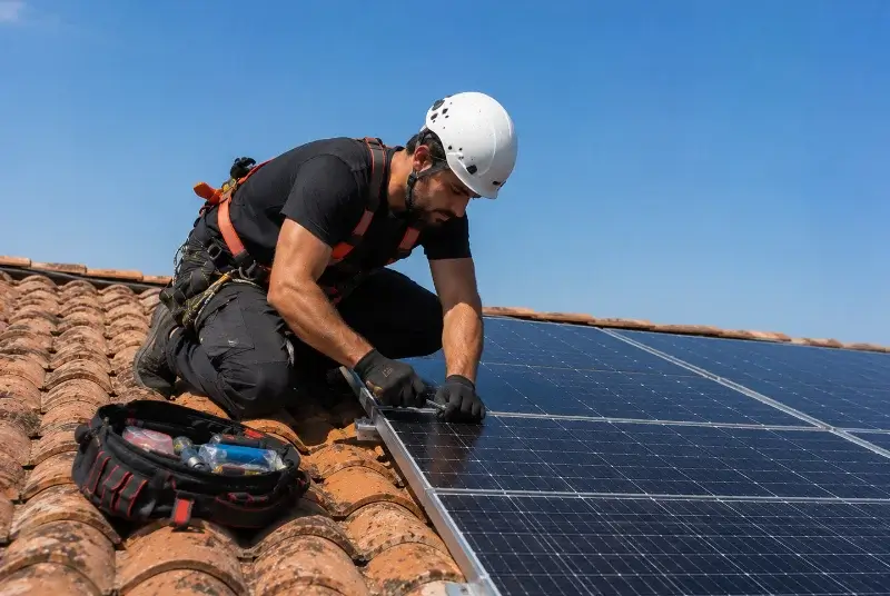Maintenance et monitoring de panneaux solaires à Vaux-en-Bugey
