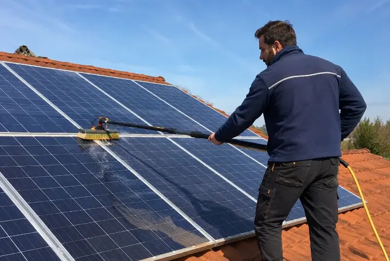Nettoyage et entretien de panneaux solaires à Vaux-en-Bugey